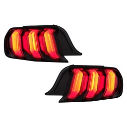 Stopuri Full LED pentru Ford Mustang VI S550 2015-2019 cu semnal secvential