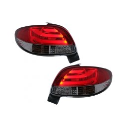 Stopuri spate Peugeot 206 Hatchback 3/5 usi 1998-2004 rosu alb