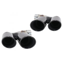 Ornamente evacuare duble negre pentru BMW X5 G05, X6 G06 si X7 G07