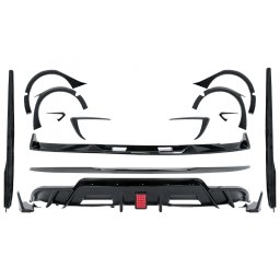 Pachet exterior complet Tesla Model 3 2017-2022 cu eleron, difuzor si extensii