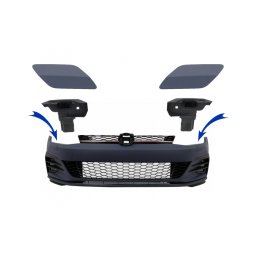 Capace spalatoare faruri pentru VW Golf 7.5 2017-2020, bara fata GTI Design