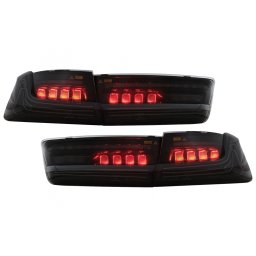 Stopuri LED BMW Seria 3 G20 Sedan 2018-2022, aspect laser, negre