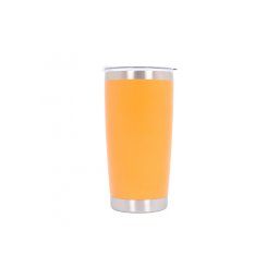 Cana termoizolanta din otel inoxidabil SS304 cu capac, 590 ml, portocalie