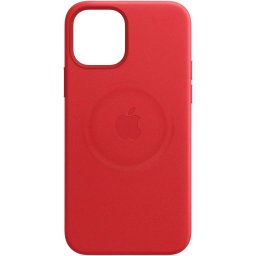 Husa de protectie Apple Leather Case MagSafe pentru iPhone 12 mini, (PRODUCT)RED
