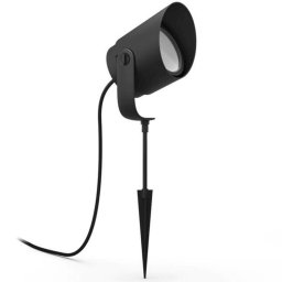Extensie spot LED RGB pentru exterior Philips Lily XL Hue, 15W (80W), 1050 lm, lumina alba si colorata, IP65, metal, Negru