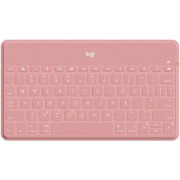 Logitech Tastatura Bluetooth Keys-To-Go, Layout US, Blush Pink pentru iPad