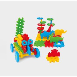 Set de construit cu blocuri, Marioinex Waffle Mix, 50 piese