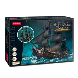 Puzzle 3D Cubic Fun LED - Nava Queen Anne, 293 piese