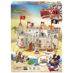 Puzzle 3D Cubic Fun - Castelul piratilor, 183 piese