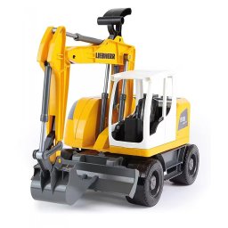 Excavator Lena 04611EC, Galben, Varsta minima 3 ani, Actionare manuala