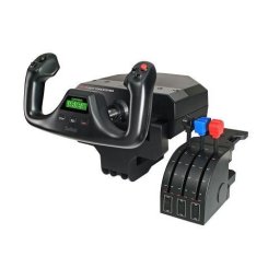 Mansa si cadran acceleratie Logitech G Saitek PRO Flight Yoke System, USB, Negru, PC
