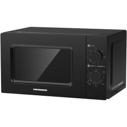 Cuptor cu microunde Heinner HMW-MD20MBK, 20 l, Control mecanic, 700 W, Negru