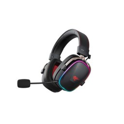 Casti gaming Havit H2039BG, Wireless 2.4 GHz , Negru cu accente rosii