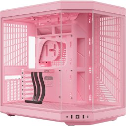 Carcasa Hyte Y70 Mid-Tower, Strawberry-Milk, Alb-Roz
