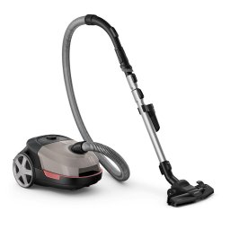 Aspirator cu sac Philips XD5122/10, 4l, 900W, filtru HEPA, 77 db, cap de aspirare TriActive, Bej-Negru