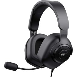 Casti gaming cu microfon HAVIT H2230U, surround 7.1 virtual, difuzoare 50 mm, control volum, microfon detasabil, USB, Negru