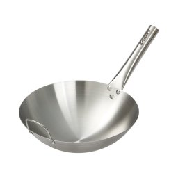 Tigaie Wok din otel inoxidabil Enders 8825, Argintiu