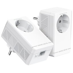Powerline MERCUSYS MP500P KIT, WI-FI, AV1000, transfer 1000 Mbit/s Ethernet LAN, 2 bucati, Alb