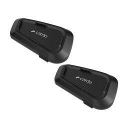 Sistem comunicatie pentru motocicleta Cardo Spirit HD DUO pentru doua casti, 600 m, Negru