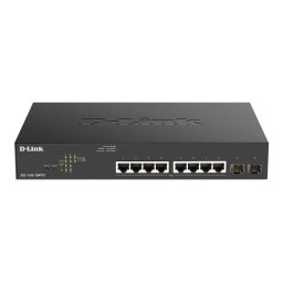 Switch D-Link DGS-1100-10MPV2/E, Managed, 8x PoE+ Gigabit, 2x SFP, 130W PoE
