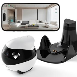 Camera de supraveghere Enabot EBO AIR 2, 2K, 2304x1296, 2450 mAh, Wi-Fi, Alb