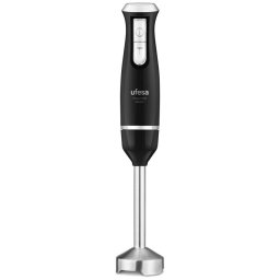 Blender de mana Ufesa Pulsar 800 Master 800W, 2 viteze + Turbo, lama inox, picior metalic, Negru