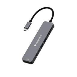 Hub USB Verbatim 7-in-1 USB-C Hub 32158, USB 3.2 Gen 1, HDMI 4K, Cititor carduri, Power Delivery 100W