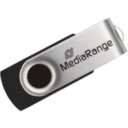 Memorie USB MediaRange MR908, 8GB, USB 2.0, Negru/Argintiu