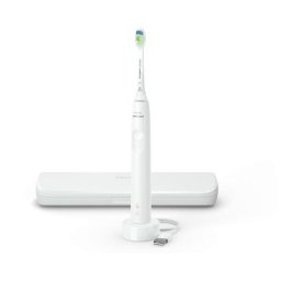 Periuta de dinti electrica Philips Sonicare 4100 HX3683/33, cu carcasa, baza de incarcare, cap W, Alb