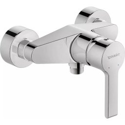 Baterie dus Duravit B.2 B24230000010, aparenta, monocomanda, cartus ceramic, Crom
