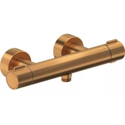Baterie dus Duravit Thermostatic TH4220000004, aparenta, termostat, monocomanda, cartus ceramic, Bronz mat