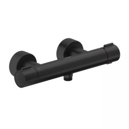 Baterie dus Duravit TH4220000046 Thermostatic, aparenta, cartus ceramic, termostat, negru mat