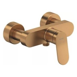Baterie dus Duravit Wave WA4230000004, aparenta, monocomanda, cartus ceramic, Bronz mat