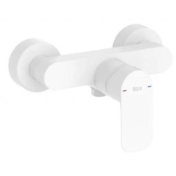 Baterie dus Roca A5A216EB00, Gama Cala, aparenta, monocomanda, Alb mat