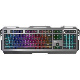 Tastatura Gaming Genesis RHOD 420 RGB, cu fir, Lungime cablu 1.6 m, Negru