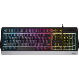 Tastatura Gaming Genesis Rhod 300 RGB, Cu fir, Lungime cablu 1.75 m, Negru