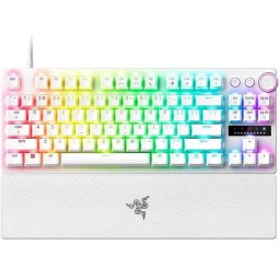 Tastatura mecanica Razer Huntsman V3 Pro Tenkeyless, iluminare Razer Chroma RGB, US layout, Alb