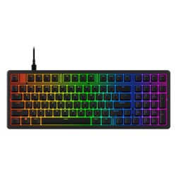 Tastatura gaming mecanica HP HyperX Origins 21800, RGB, cu fir, lungime cablu 1.8 m, Negru