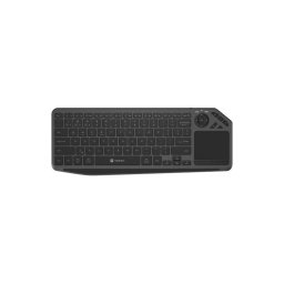Tastatura wireless Natec Turbot 2, Bluetooth + 2,4 GHz, slim, cu touchpad, Negru