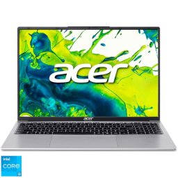 Laptop Acer Aspire Lite 16 AL16-54P-3185, Procesor Intel® Core™ i3-1305U pana la 4.5GHz, Display 16'' WUXGA, IPS, 8GB LPDDR5 RAM, 256GB SSD, Placa video integrata Intel® UHD Graphics, NO OS, Light Silver