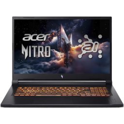 Laptop Gaming Acer Nitro V 17 AI ANV17-41-R956, Procesor AMD Ryzen™ 5 240, Display 17.3" FullHD IPS 144Hz, RAM 16GB DDR5, 1 TB SSD, Placa video NVIDIA® GeForce RTX™ 5050, NO OS, Negru