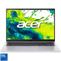Laptop Acer Aspire Go 16 AG16-71P-5891, Procesor Intel® Core™ 5 120U, Display 16" WUXGA IPS 120Hz, RAM 16GB DDR5, 1TB SSD, Placa video integrata Intel® Graphics, NO Os, Silver