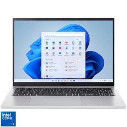 Laptop Acer Aspire Go 16 AG16-71P-566Q, Procesor Intel® Core™ 5 120U, Display 15.6" WUXGA IPS 120Hz, RAM 16GB DDR5, 512GB SSD, Placa grafica Intel® Graphics, Windows 11 Home, Silver