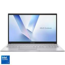 Laptop ASUS Vivobook 15 A1504VA, Procesor Intel® Core™ 5 120U, Display 15.6'' Full HD, IPS, 16GB DDR5 RAM, 512GB SSD, Placa video Intel® Graphics, No OS, Cool Silver