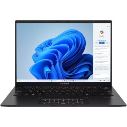 Laptop ASUS Zenbook 14 UM3406GA, procesor AMD Ryzen™ AI 7 445 pana la 4.6GHz, 14 inch, WUXGA, OLED, Touch, 32GB DDR5 RAM, 1TB SSD, AMD Radeon™ Graphics, Windows 11 Home, Negru
