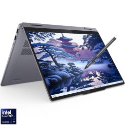 Laptop Lenovo IdeaPad 5 2-in-1 14IAL10, procesor Intel Core™ Ultra 7 255H pana la 5.1GHz, 14 inch, WUXGA, IPS, Touch, 16GB DDR5 RAM, 1TB SSD, Intel® Arc™ 140T GPU, No OS, Gri