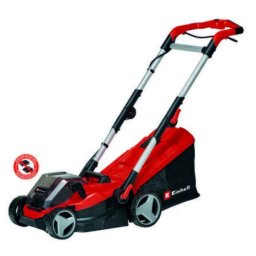 Masina de tuns iarba/gazon pe acumulator Einhell Power X-Change GE-CM 36/34-1 Li Solo, 2x18 V, 33.5 cm latime taiere, inaltime taiere 25-65 mm, 5 trepte de taiere, sac colector 30 l, fara acumulator si incarcator in setul de livrare
