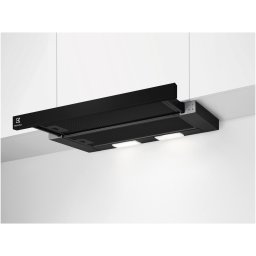 Hota telescopica incorporabila Electrolux LFP336K, Putere de absorbtie 410 mc/h, 3 viteze, 60 cm, Negru
