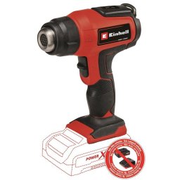 Suflanta cu aer cald pe acumulator Einhell TE-HA 18 Li - Solo, 18 V, tehnologia PXC, 2 trepte temperatura, 550°C temperatura maxima, 200 l/min debit aer, fara acumulator si incarcator