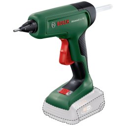 Pistol de lipit pe acumulator Bosch AdvancedGlue 0603264800, 18 V, 20 g/min capacitate lipire, 11 mm diametru bagheta, 200 °C temperatura, fara acumulator/incarcator, Verde